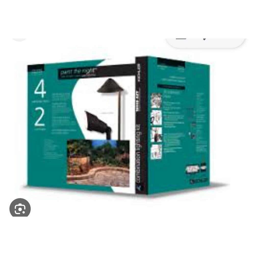 New Kichler Accent LANDSCAPE Lights Arch, Black Durable Aluminum, Low Voltage